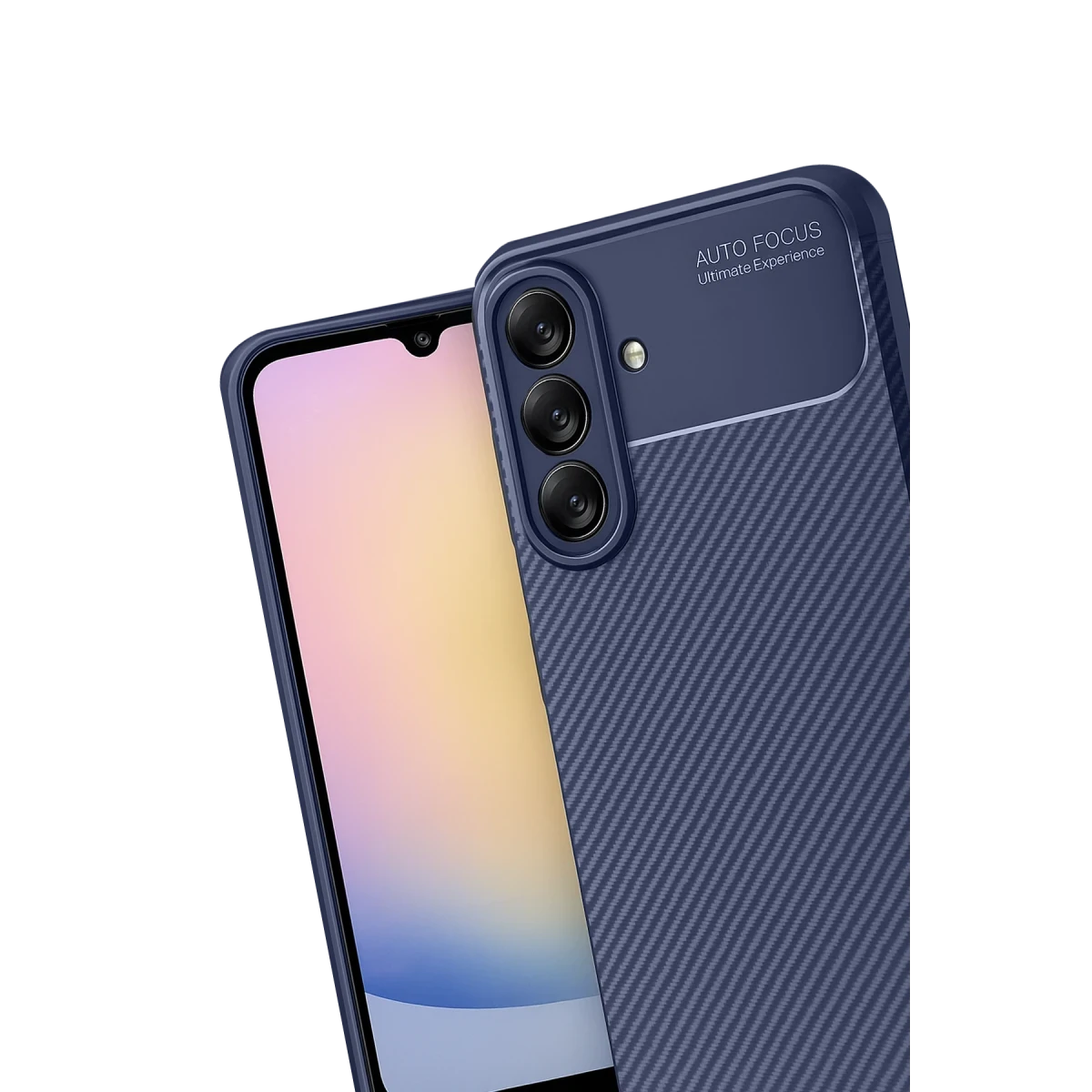 Samsung Galaxy A17 5G Auto Focus Karbon Kapak - Lacivert