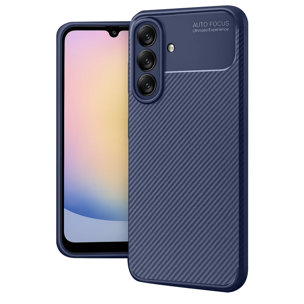 Samsung Galaxy A17 5G Auto Focus Karbon Kapak - Lacivert