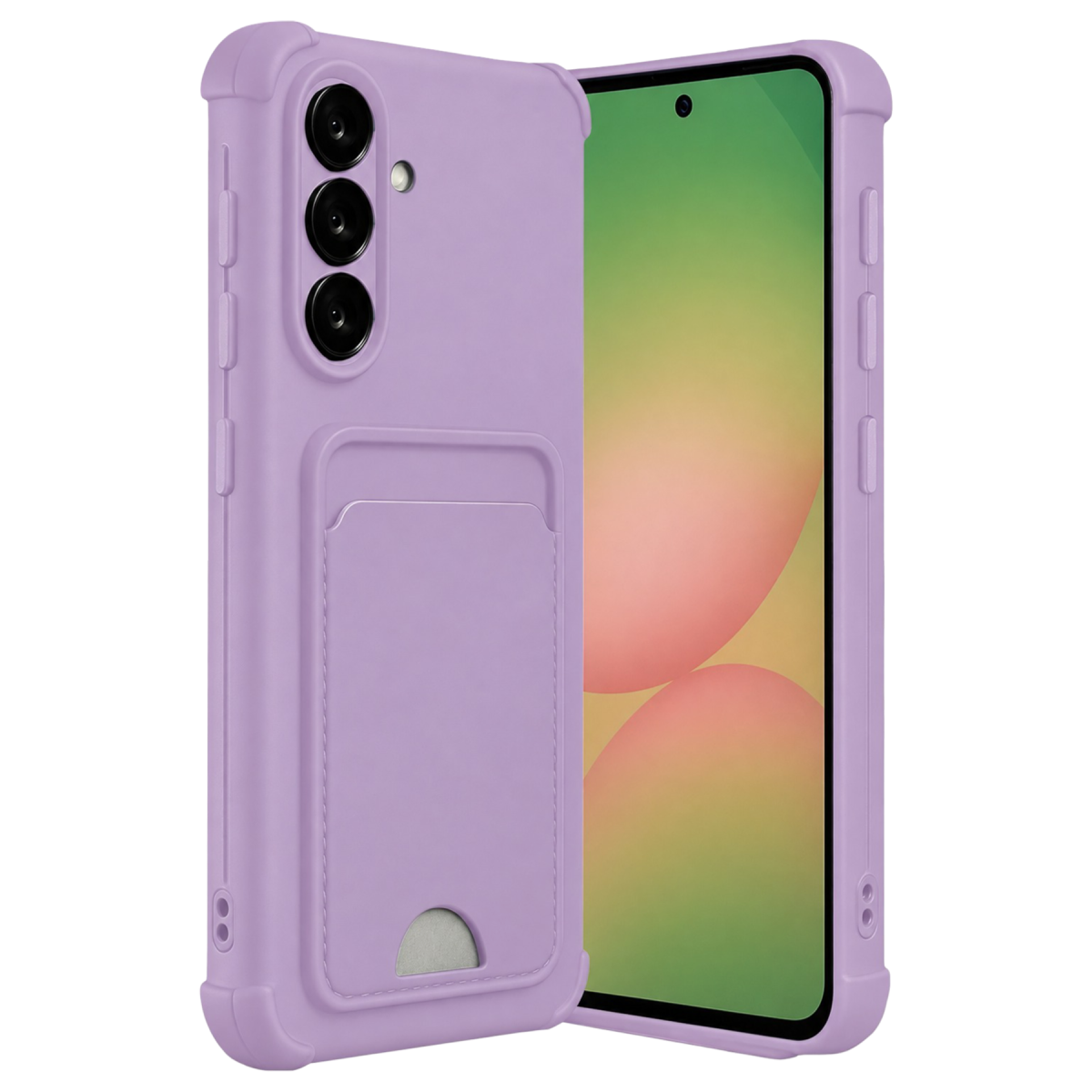 Samsung Galaxy A17 5G Kelvin Kartvizitli Silikon - Lila
