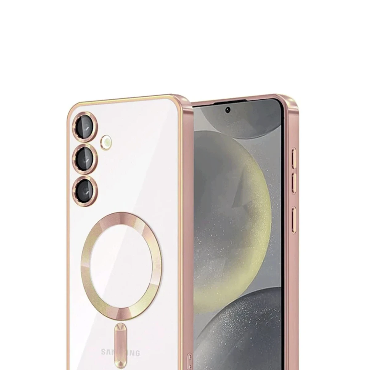 Samsung Galaxy A17 5G Kross Magneticsafe Kapak - Rose