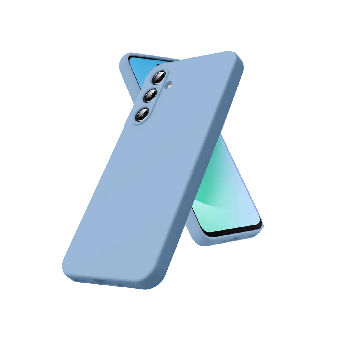 Samsung Galaxy A17 5G Nano içi Kadife Silikon - Mavi