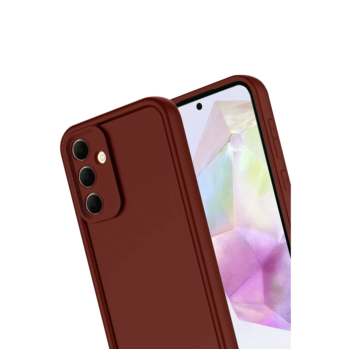 Samsung Galaxy A17 5G Viera Silikon - Bordo