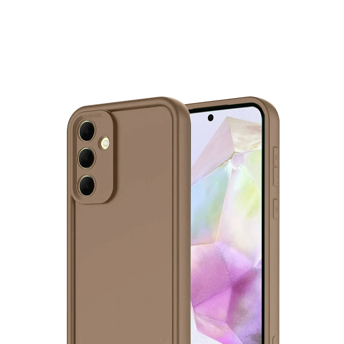 Samsung Galaxy A17 5G Viera Silikon - Kahverengi