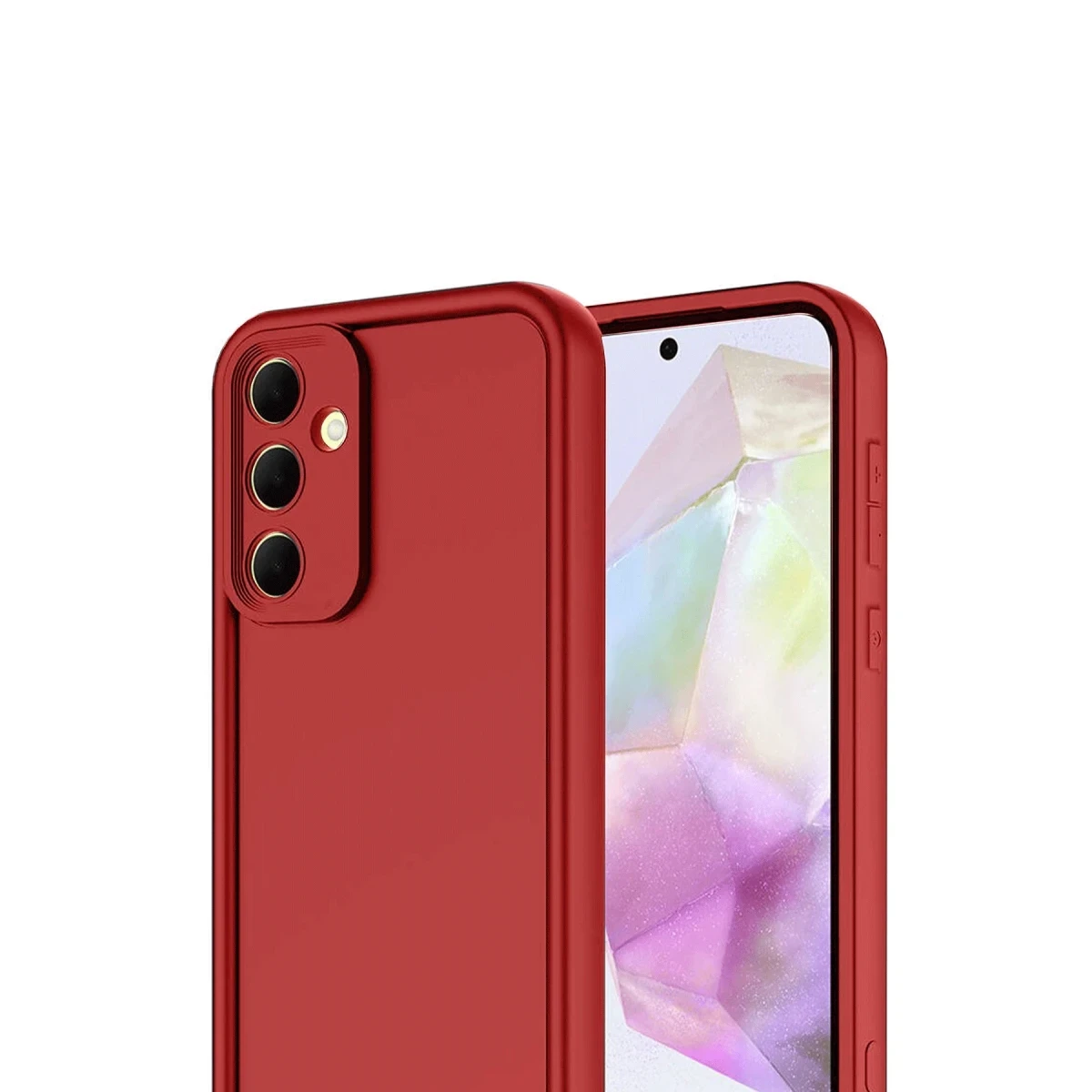 Samsung Galaxy A17 5G Viera Silikon - Kırmızı