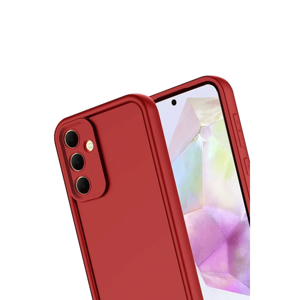 Samsung Galaxy A17 5G Viera Silikon - Kırmızı