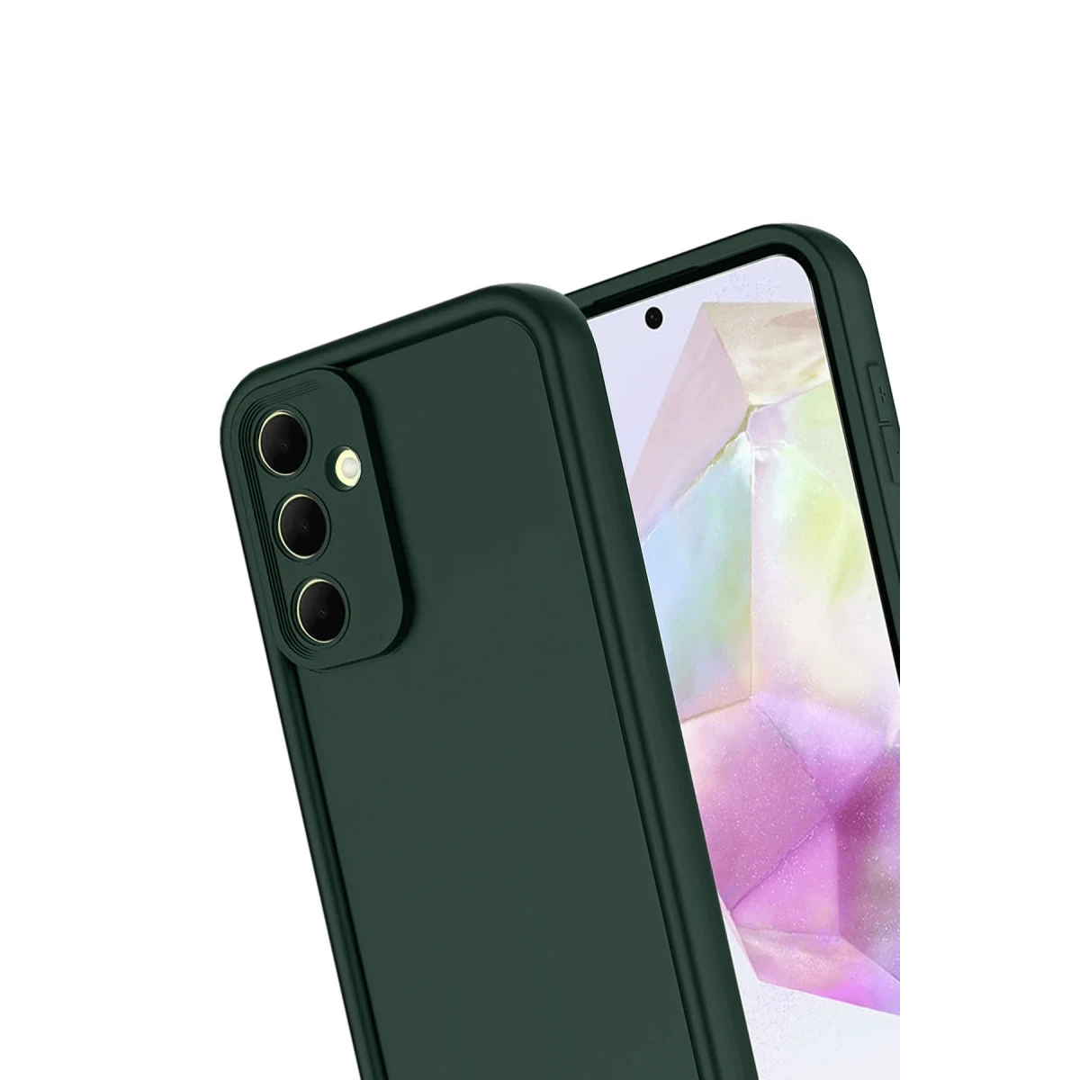Samsung Galaxy A17 5G Viera Silikon - Koyu Yeşil