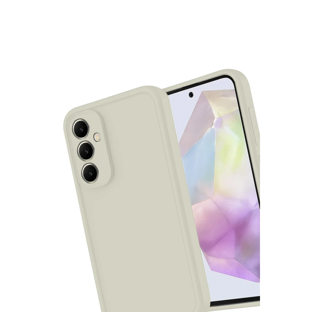Samsung Galaxy A17 5G Viera Silikon - Krem