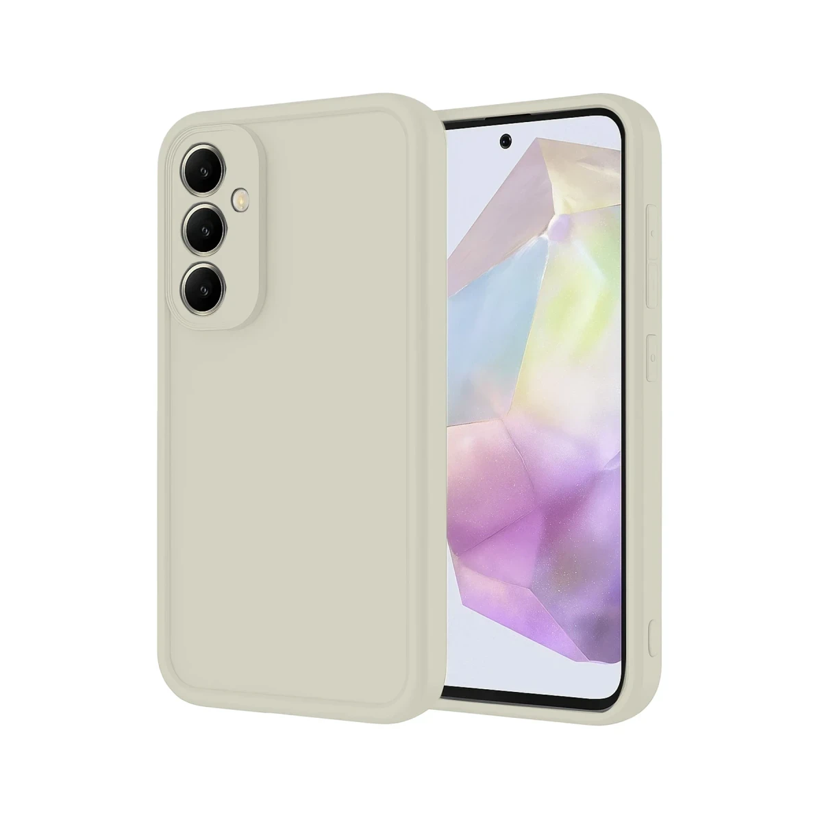 Samsung Galaxy A17 5G Viera Silikon - Krem