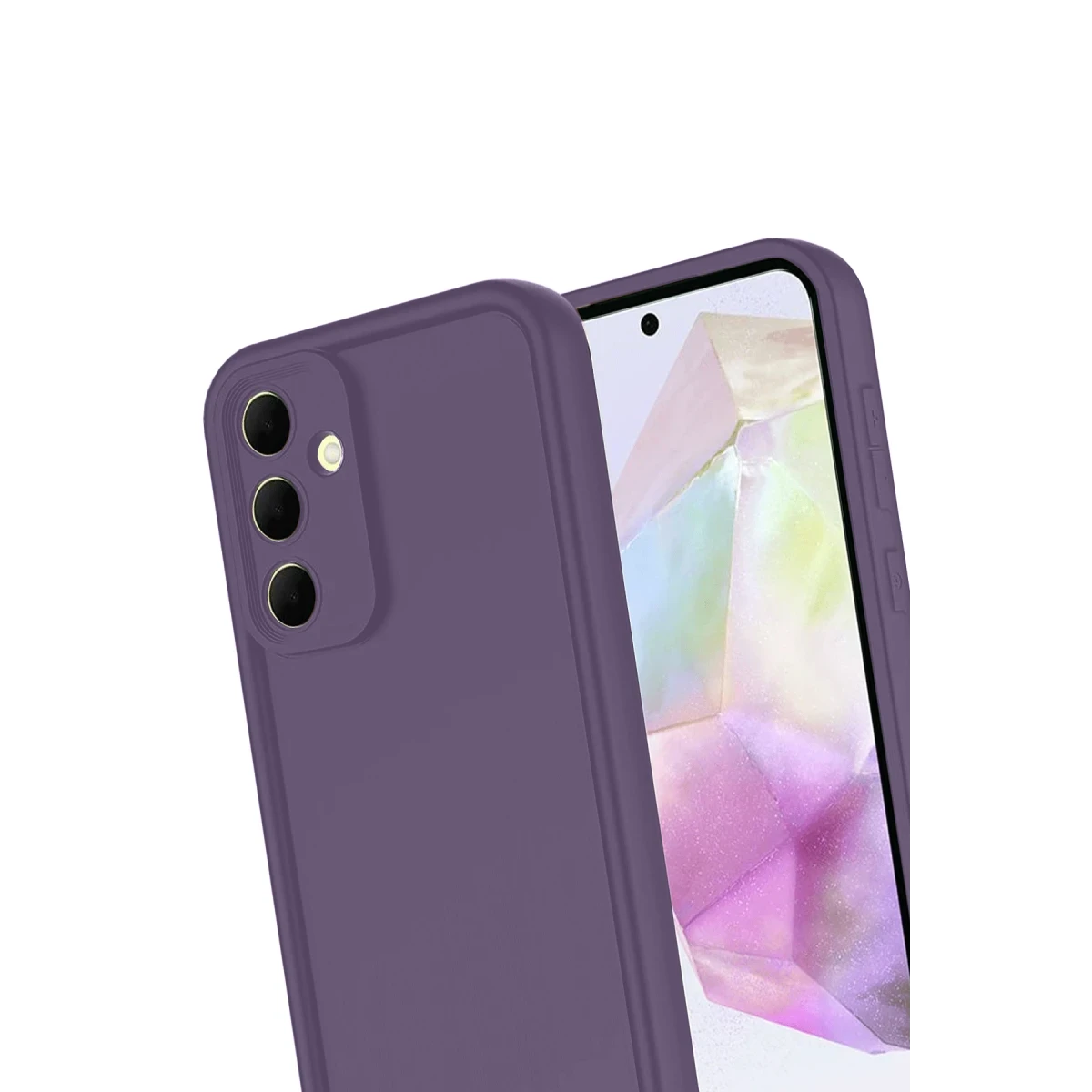 Samsung Galaxy A17 5G Viera Silikon - Mürdüm