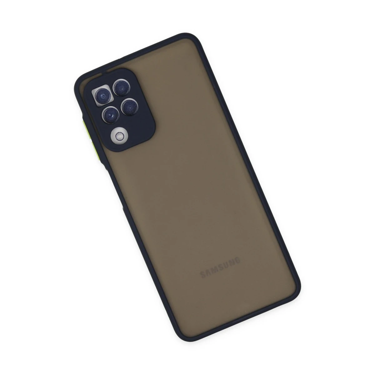 Samsung Galaxy A22 Kılıf Montreal Silikon Kapak - Lacivert