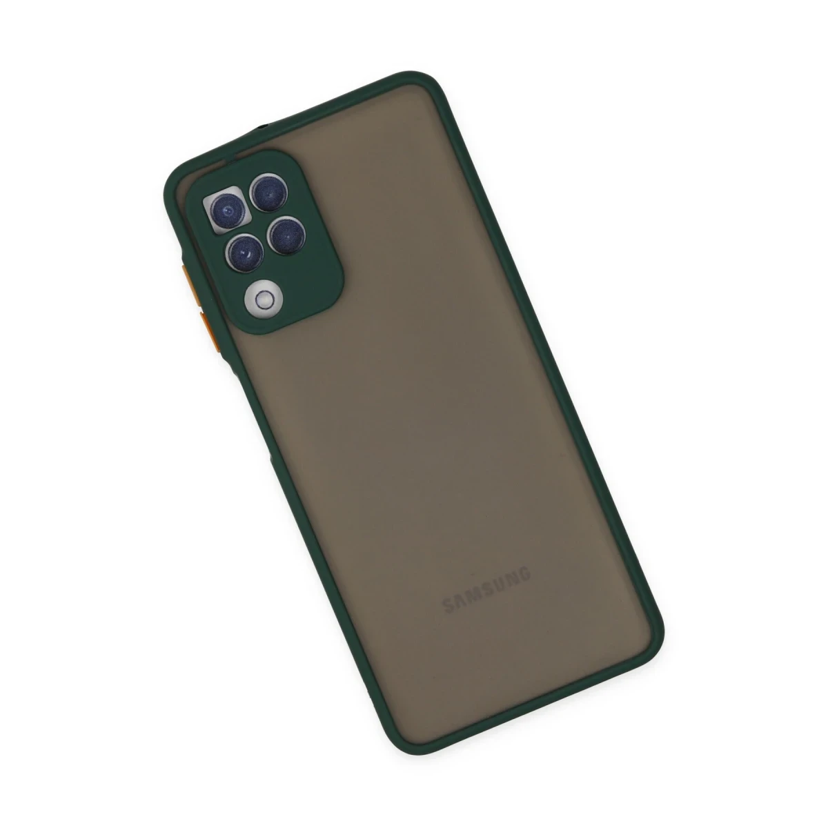 Samsung Galaxy A22 Kılıf Montreal Silikon Kapak - Yeşil