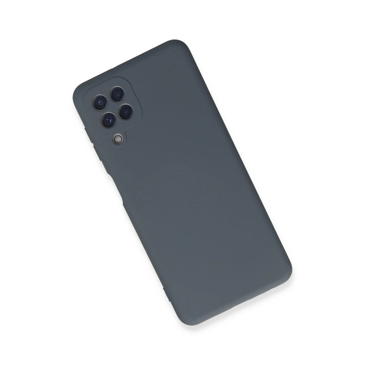 Samsung Galaxy A22 Kılıf Nano içi Kadife Silikon - Gri