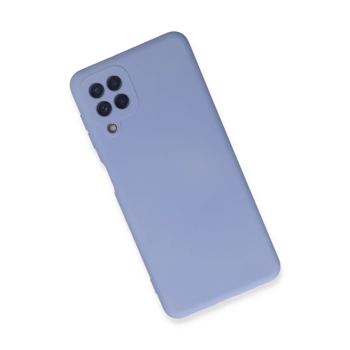 Samsung Galaxy A22 Kılıf Nano içi Kadife Silikon - Lila