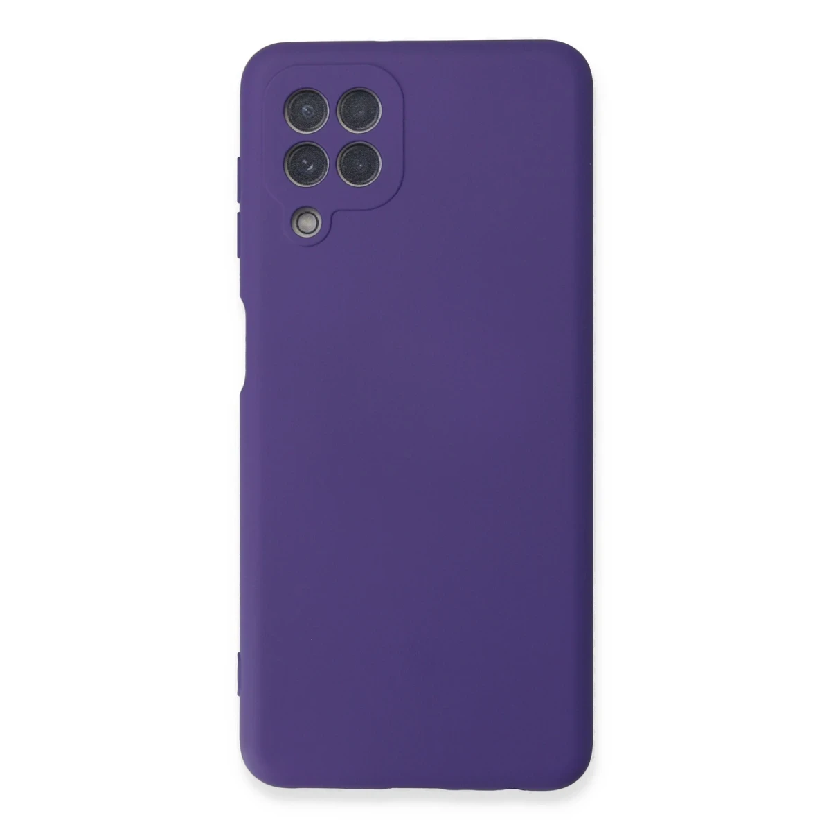 Samsung Galaxy A22 Kılıf Nano içi Kadife Silikon - Mor