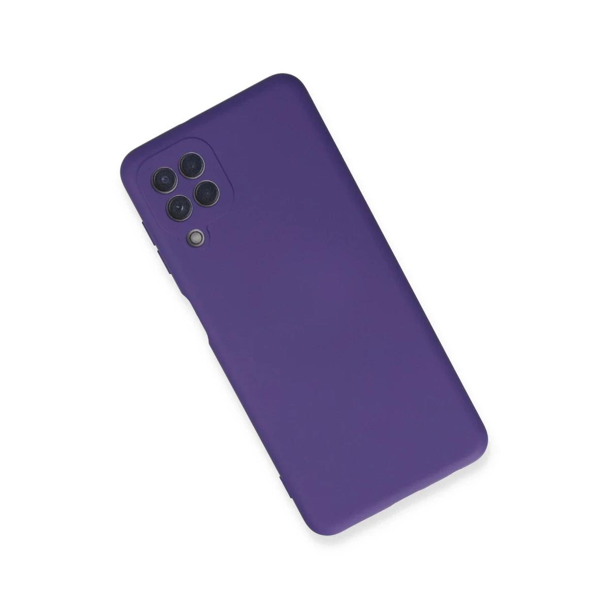 Samsung Galaxy A22 Kılıf Nano içi Kadife Silikon - Mor