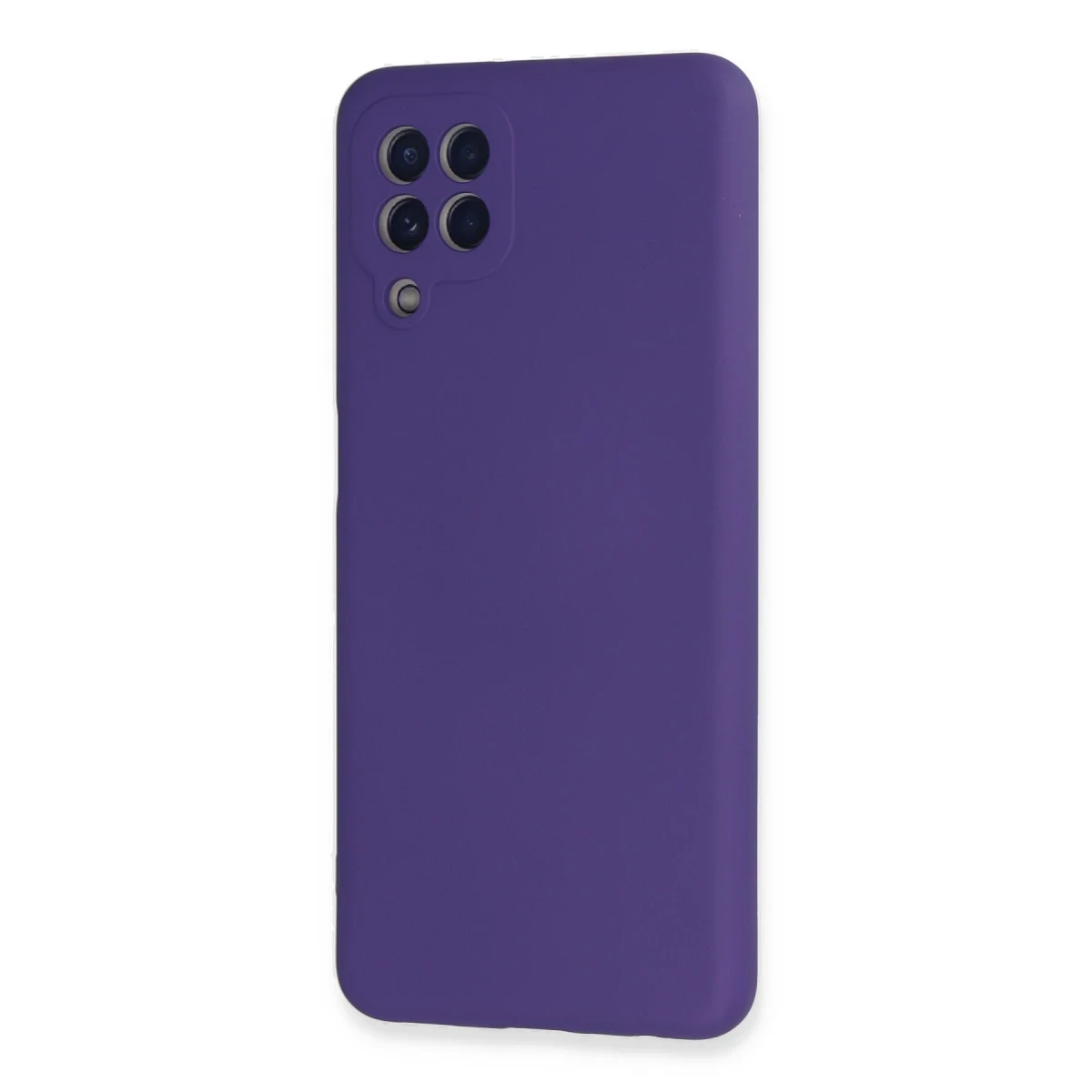Samsung Galaxy A22 Kılıf Nano içi Kadife Silikon - Mor