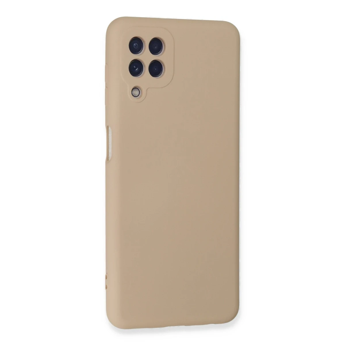 Samsung Galaxy A22 Kılıf Nano içi Kadife Silikon - Pudra