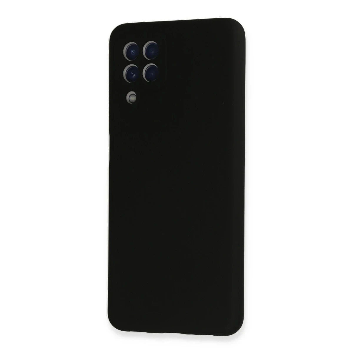 Samsung Galaxy A22 Kılıf Nano içi Kadife Silikon - Siyah