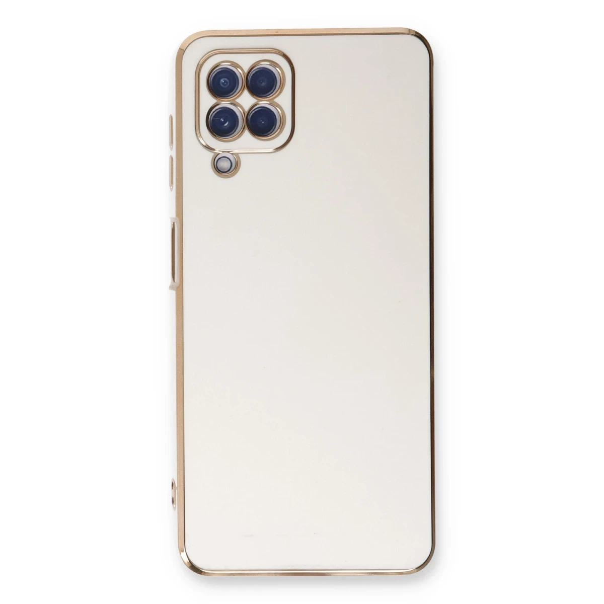 Samsung Galaxy A22 Kılıf Volet Silikon - Beyaz
