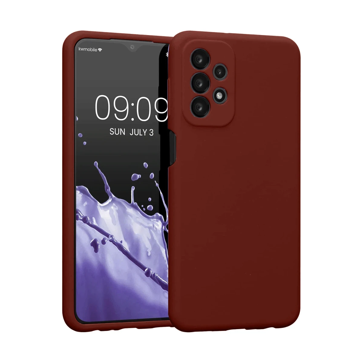 Samsung Galaxy A23 4G Kılıf First Silikon - Bordo