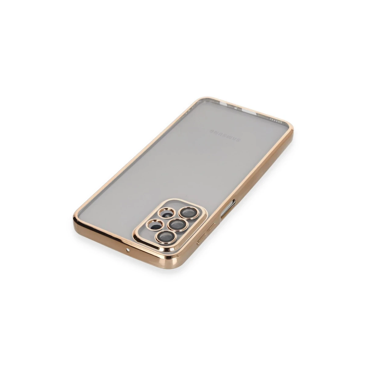 Samsung Galaxy A23 4G Kılıf Razer Lensli Silikon - Gold