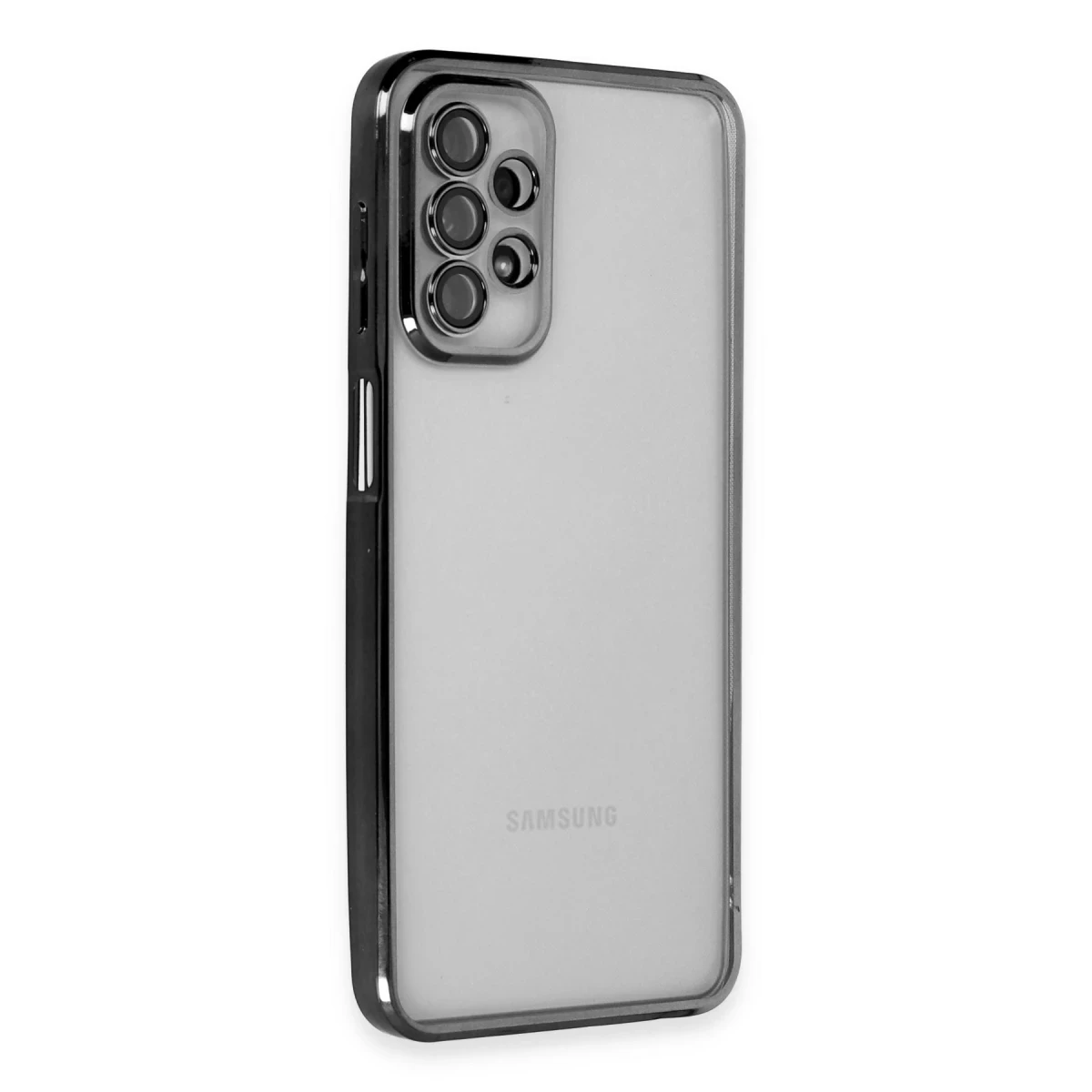 Samsung Galaxy A23 4G Kılıf Razer Lensli Silikon - Siyah