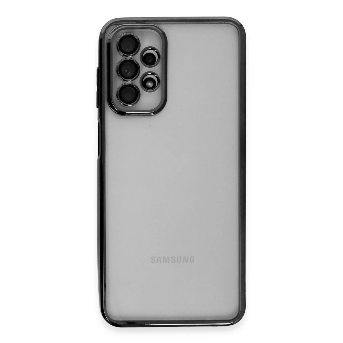 Samsung Galaxy A23 4G Kılıf Razer Lensli Silikon - Siyah