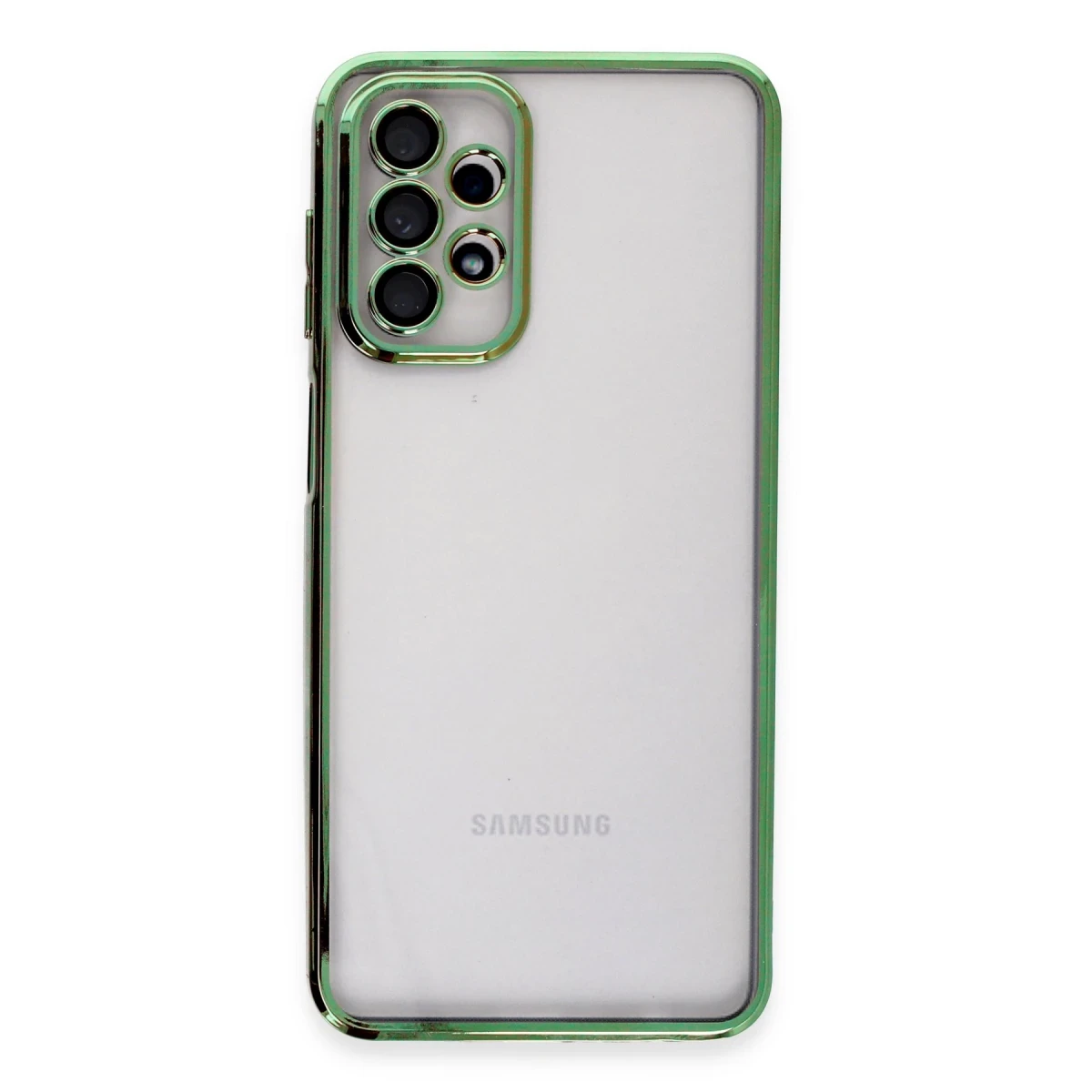 Samsung Galaxy A23 4G Kılıf Razer Lensli Silikon - Yeşil