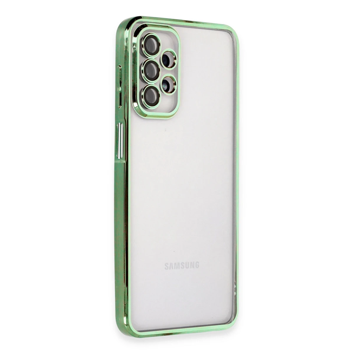Samsung Galaxy A23 4G Kılıf Razer Lensli Silikon - Yeşil