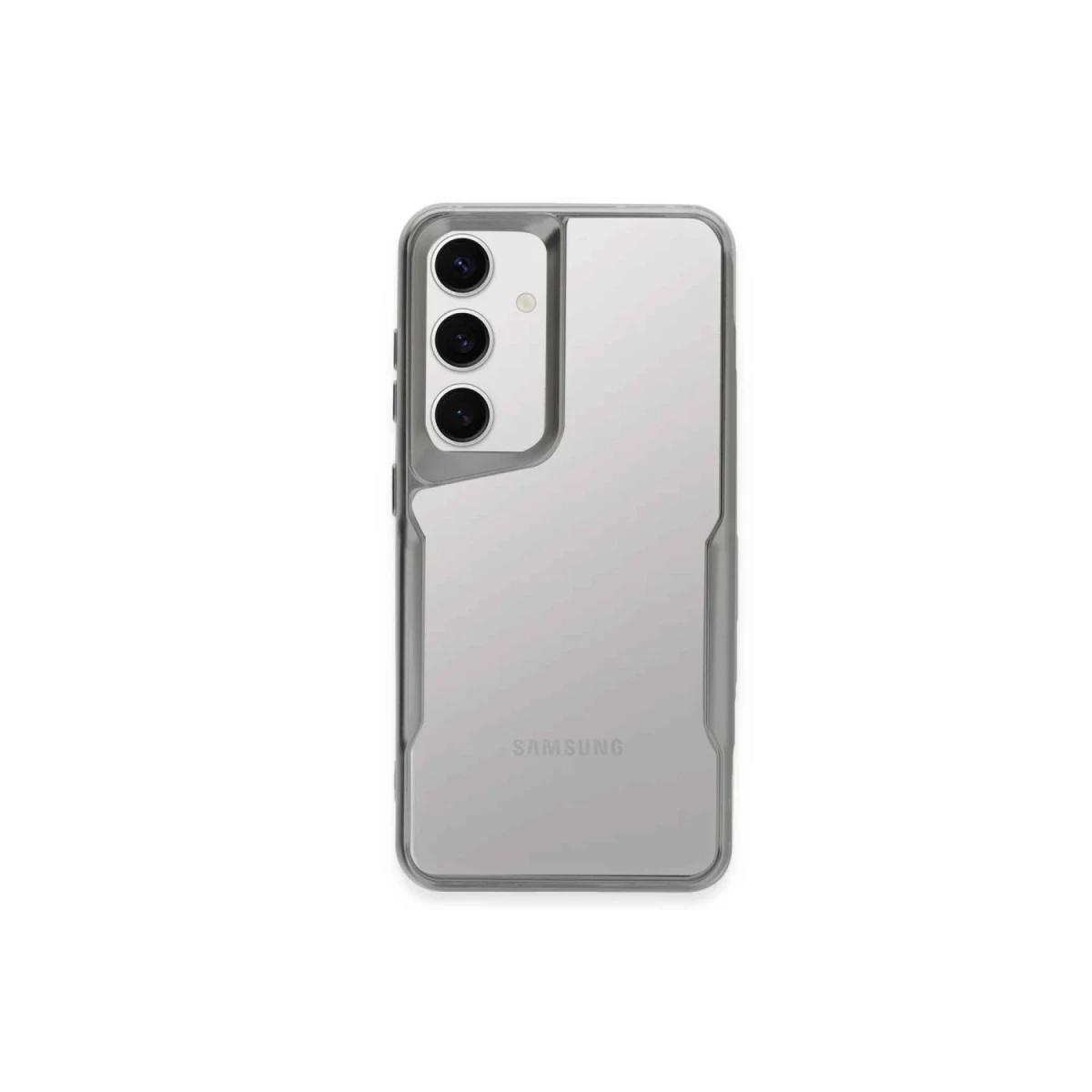 Samsung Galaxy A24 4G Kılıf Boyi Silikon Kapak - Gümüş
