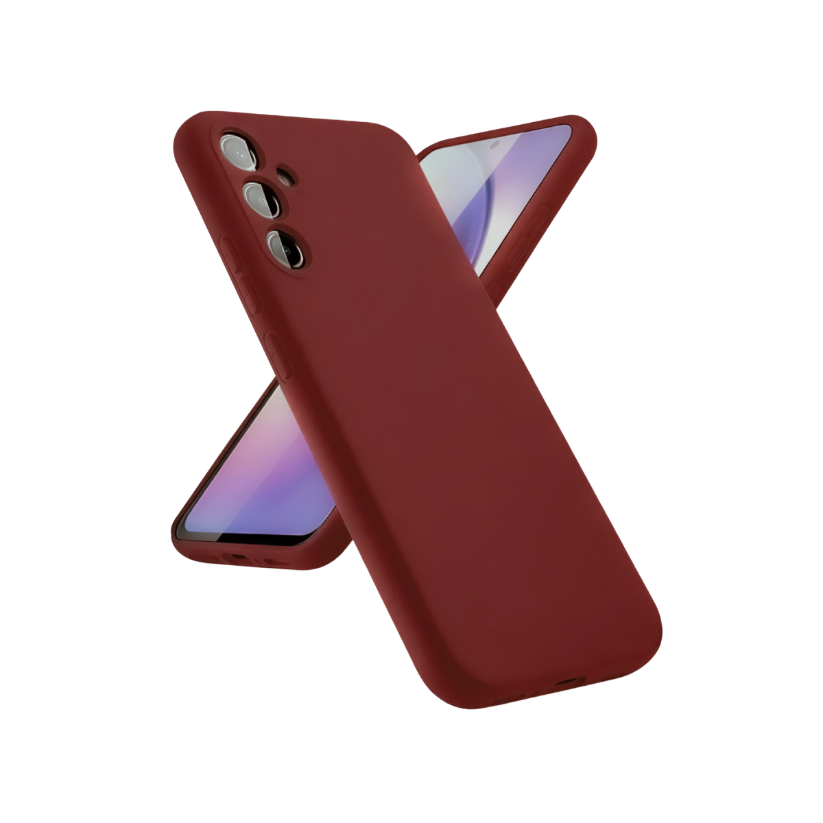 Samsung Galaxy A24 4G Kılıf First Silikon - Bordo