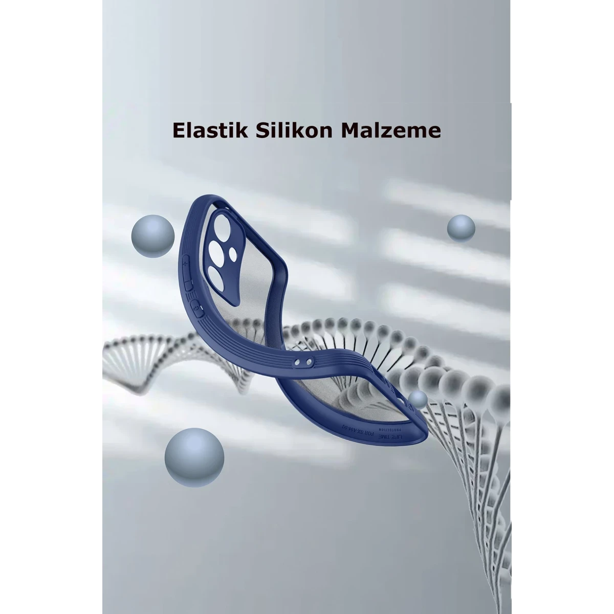 Samsung Galaxy A24 4G Kılıf Platin Silikon - Mavi