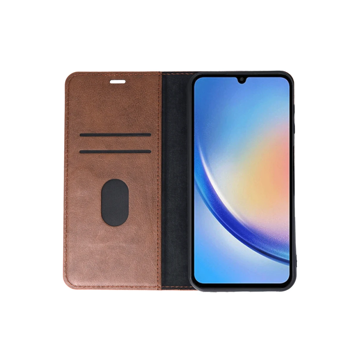 Samsung Galaxy A24 4G Kılıf Trend S Plus Kapaklı Kılıf - Taba