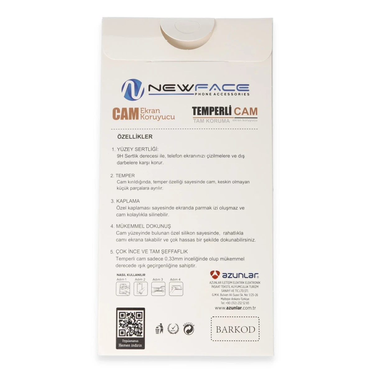 Samsung Galaxy A25 5G 3D Antistatik Hayalet Cam Ekran Koruyucu
