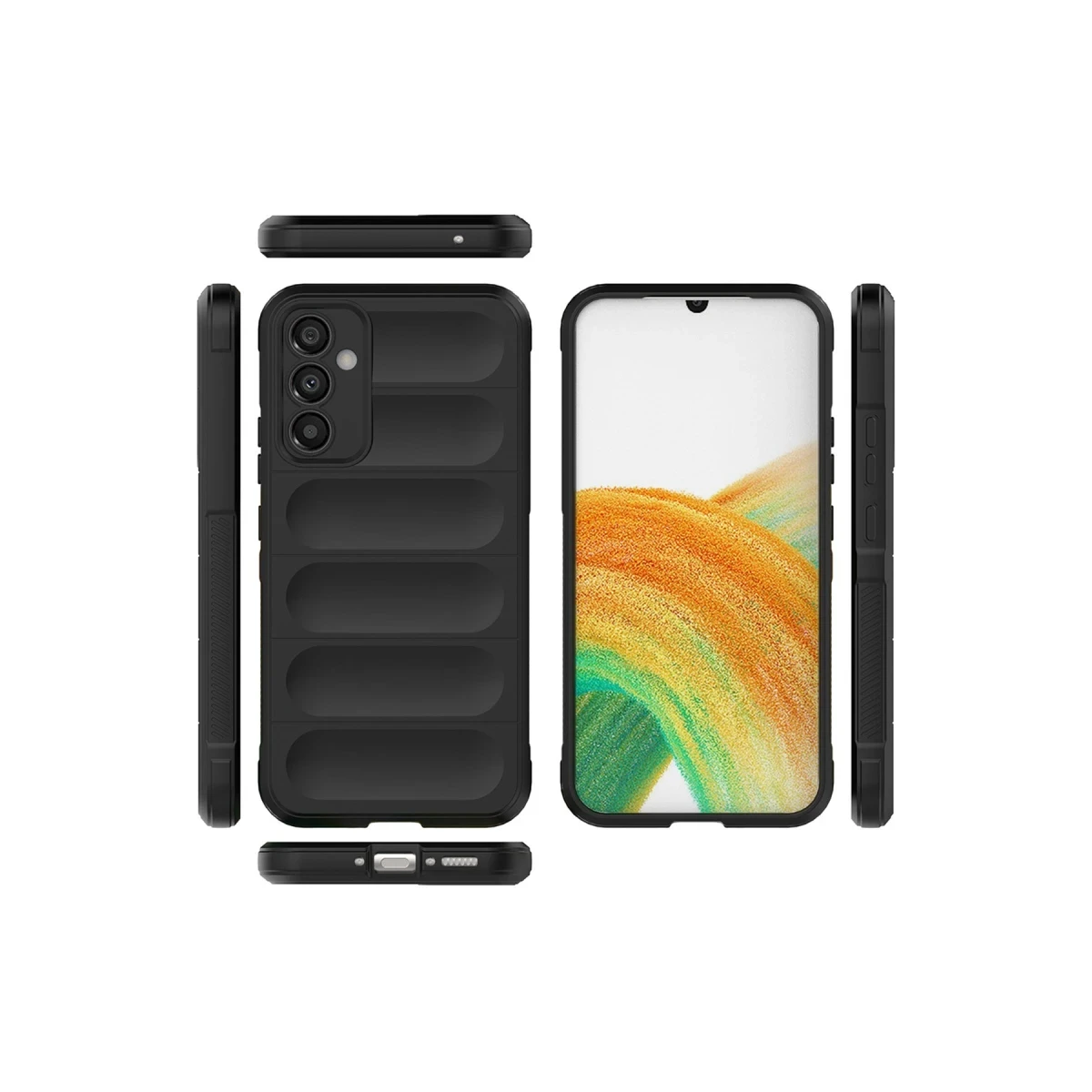 Samsung Galaxy A25 5G Kılıf Optimum Silikon - Siyah