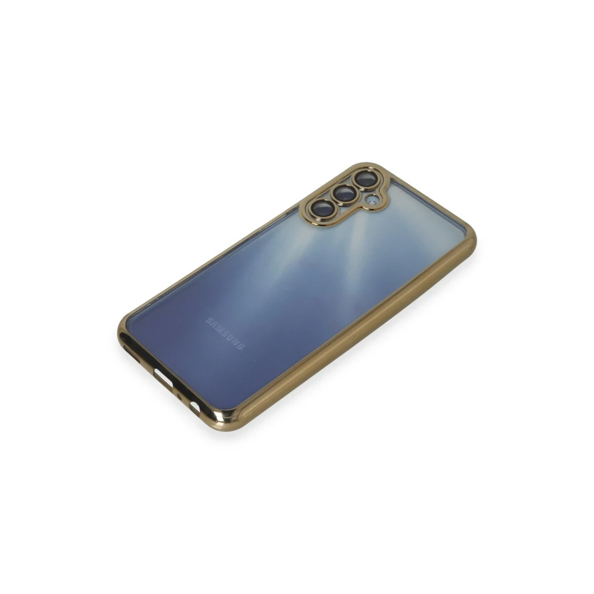 Samsung Galaxy A25 5G Kılıf Razer Lensli Silikon - Gold