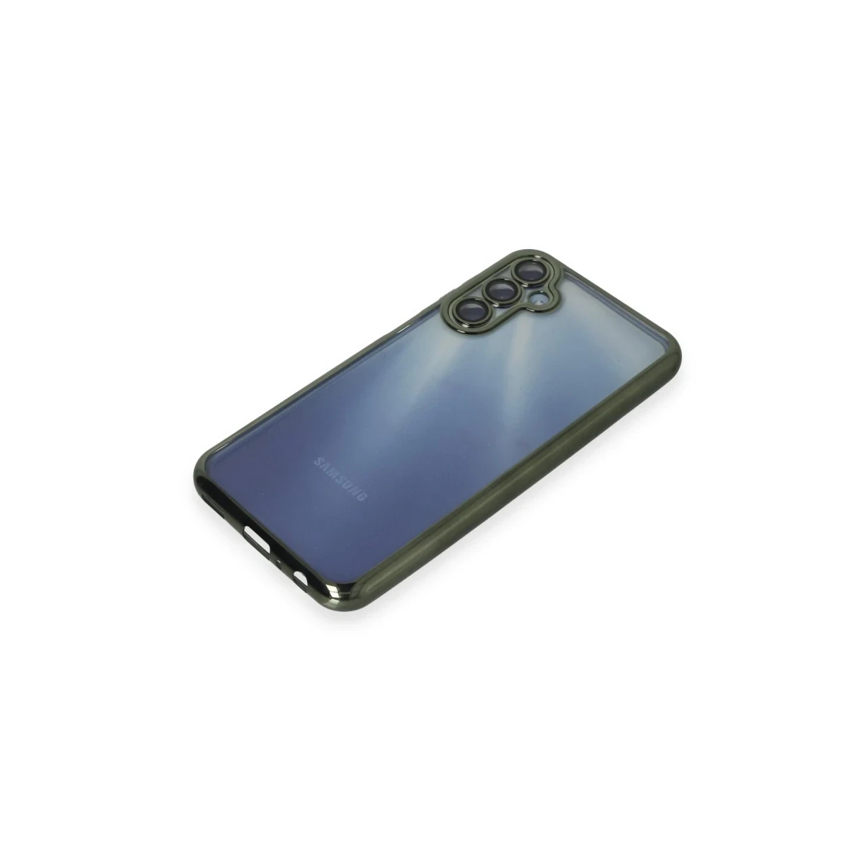 Samsung Galaxy A25 5G Kılıf Razer Lensli Silikon - Yeşil