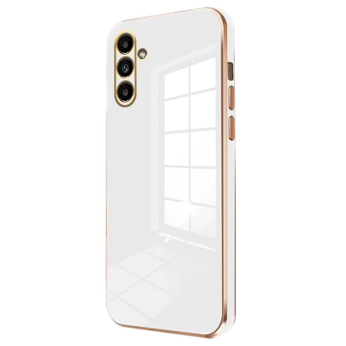 Samsung Galaxy A25 5G Kılıf Volet Silikon - Beyaz