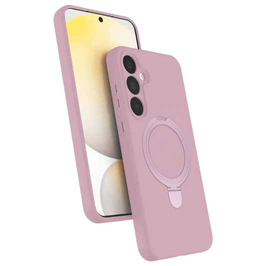 Samsung Galaxy A25 5G Regal Magsafe Standlı Kapak - Açık Pembe