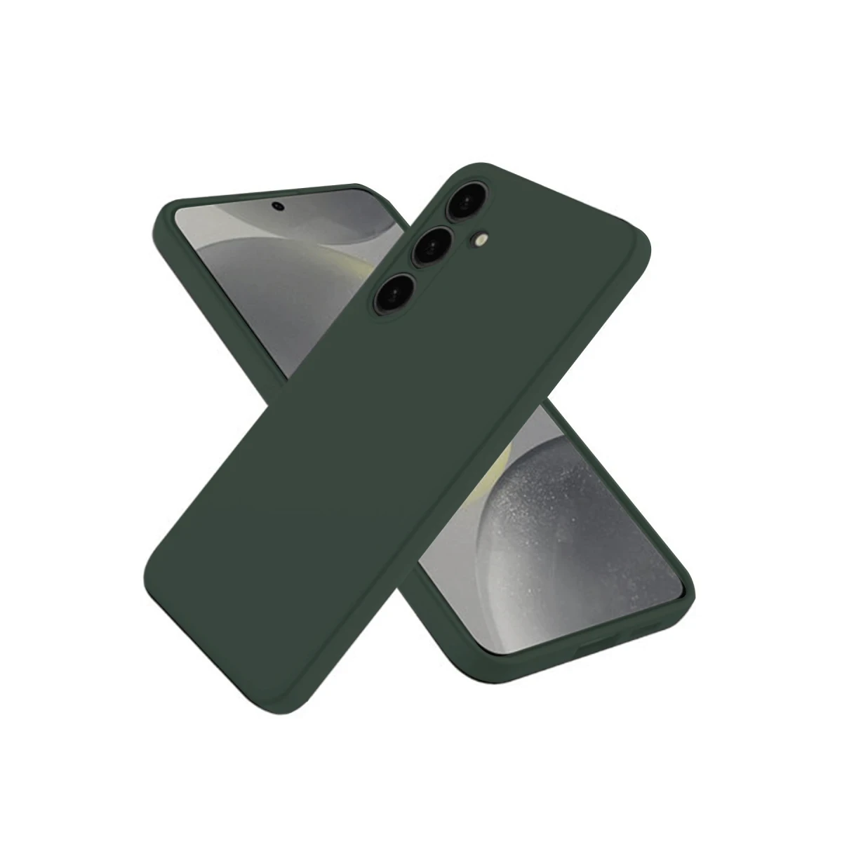 Samsung Galaxy A26 Kılıf First Silikon - Koyu Yeşil