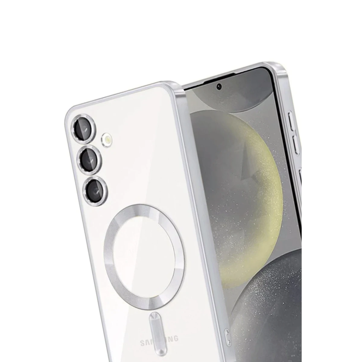 Samsung Galaxy A26 Kross Magneticsafe Kapak - Gümüş