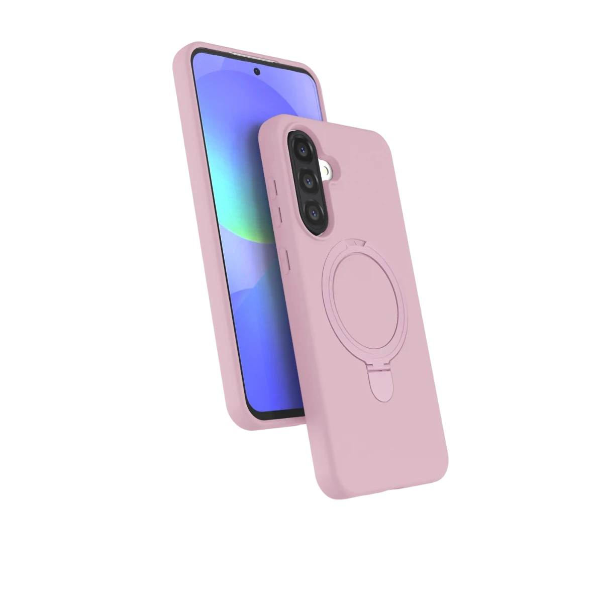 Samsung Galaxy A26 Regal Magsafe Standlı Kapak - Açık Pembe