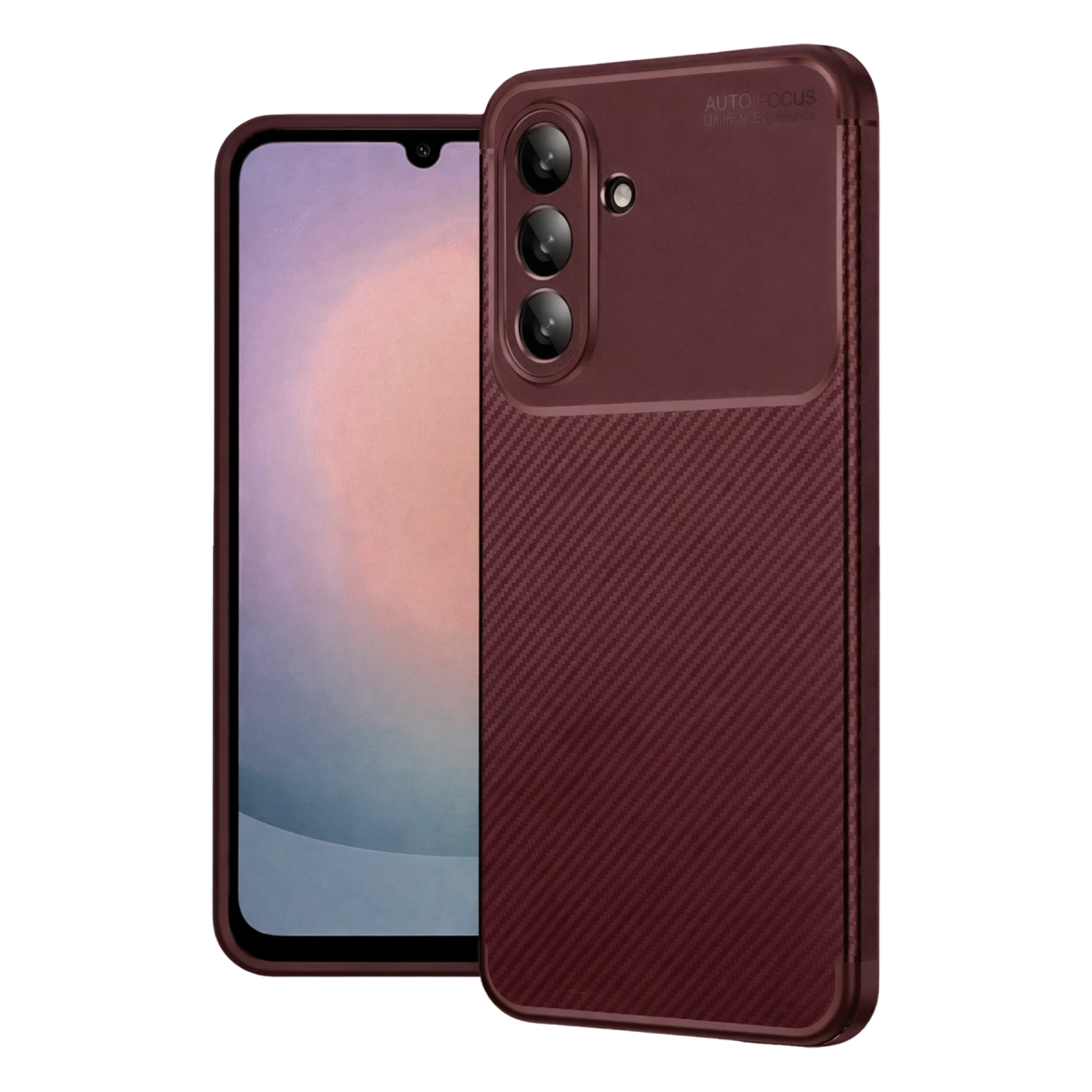 Samsung Galaxy A27 5G Auto Focus Karbon Kapak - Bordo