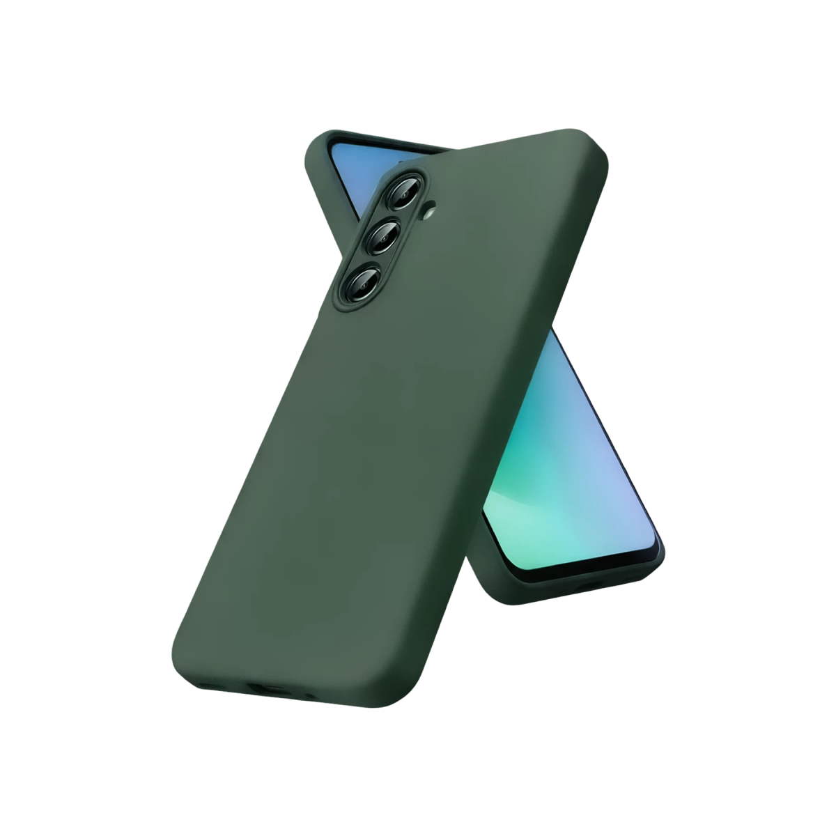 Samsung Galaxy A27 5G First Silikon - Koyu Yeşil