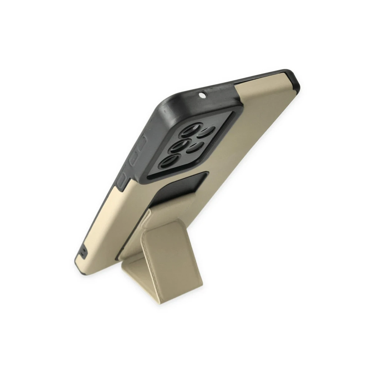 Samsung Galaxy A33 5G Kılıf Mega Standlı Silikon - Gold