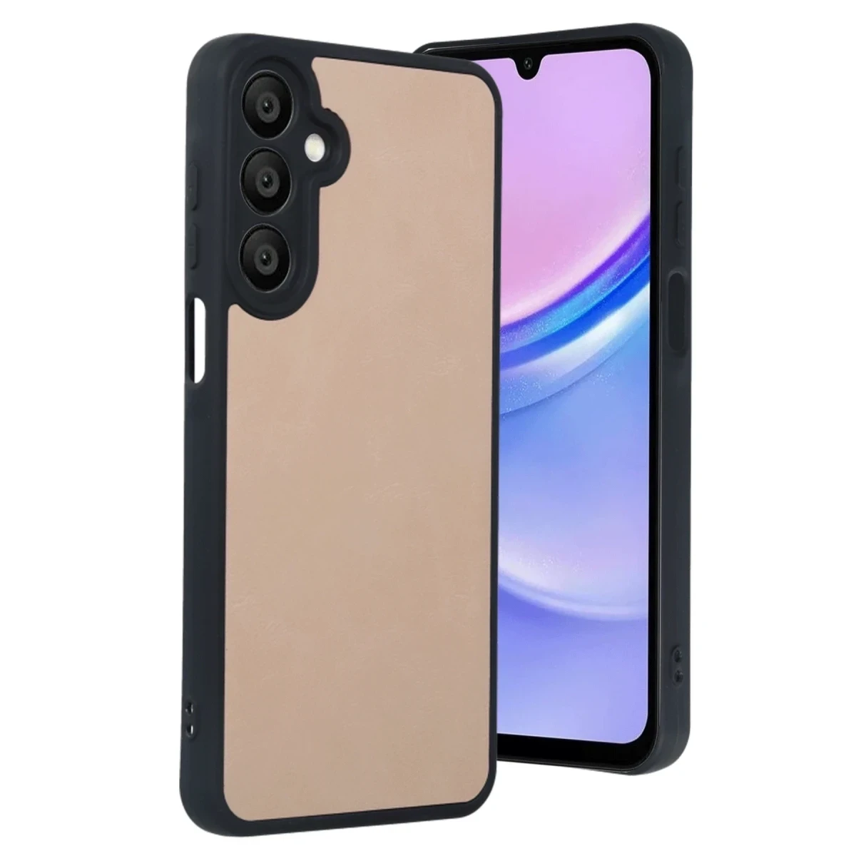 Samsung Galaxy A35 5G Kılıf Aras Deri Kapak - Pudra