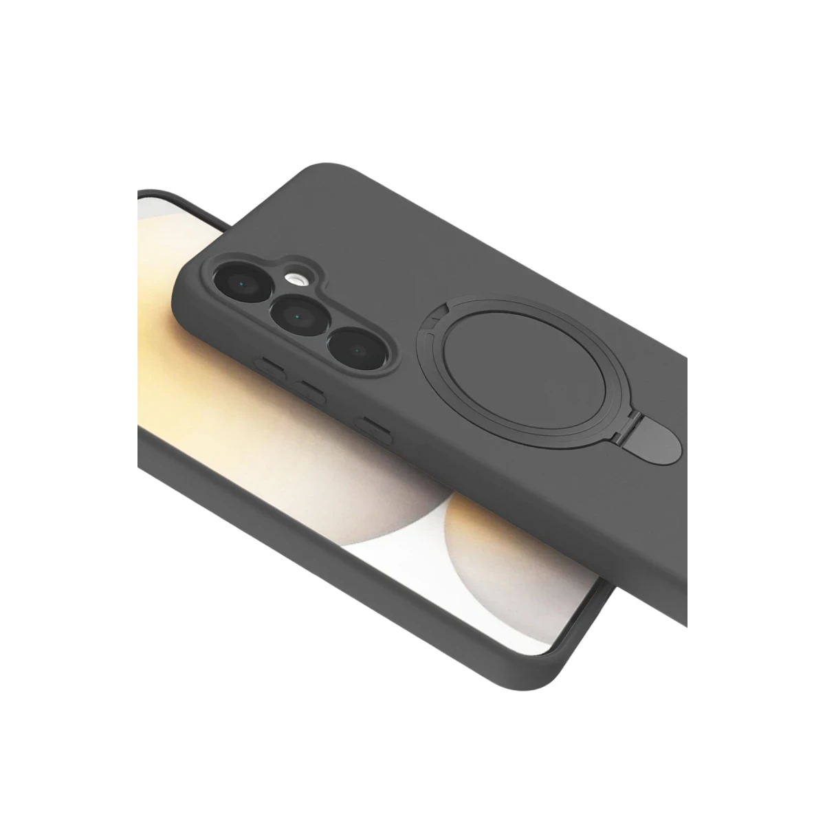 Samsung Galaxy A35 5G Regal Magsafe Standlı Kapak - Titan Gri