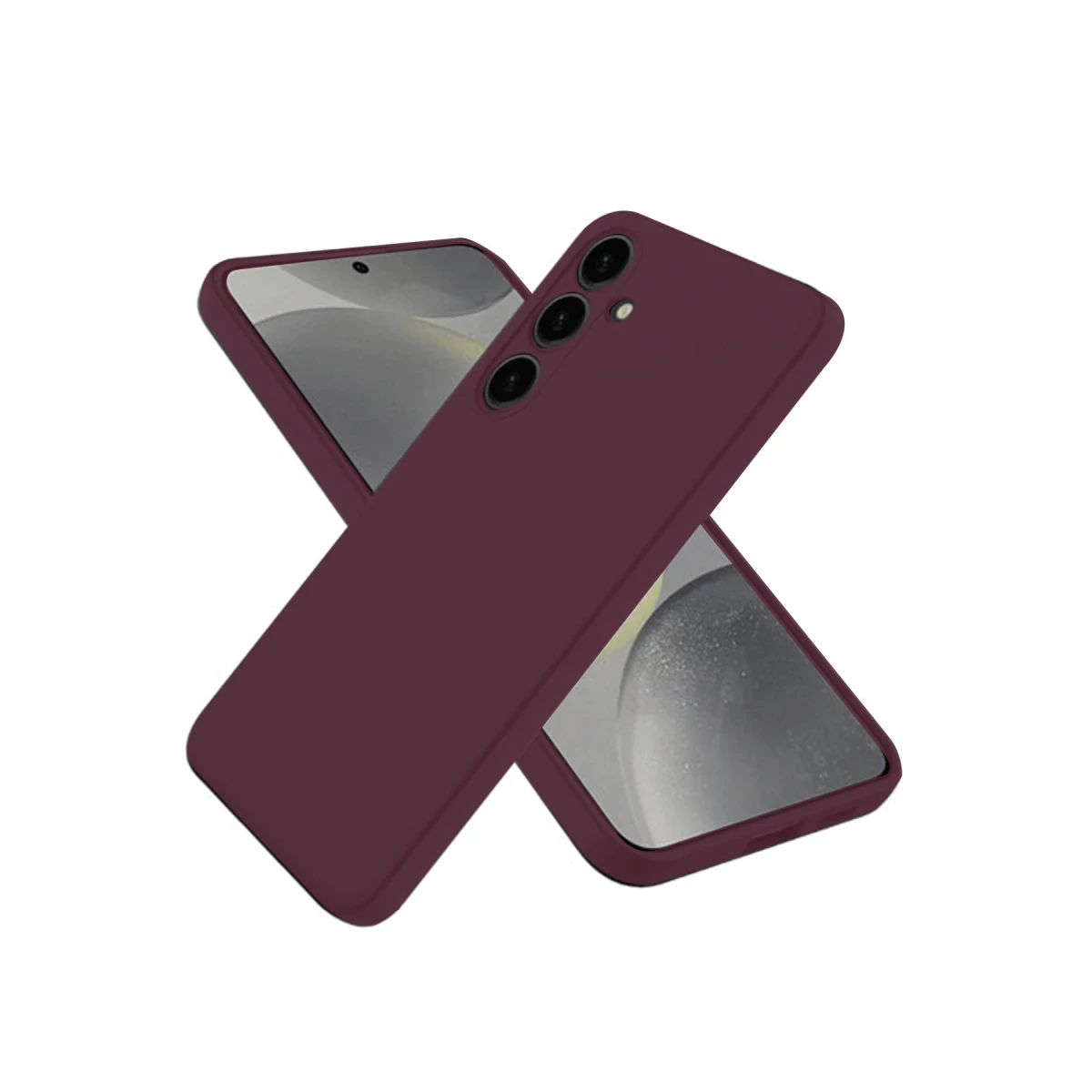 Samsung Galaxy A36 Kılıf First Silikon - Mürdüm
