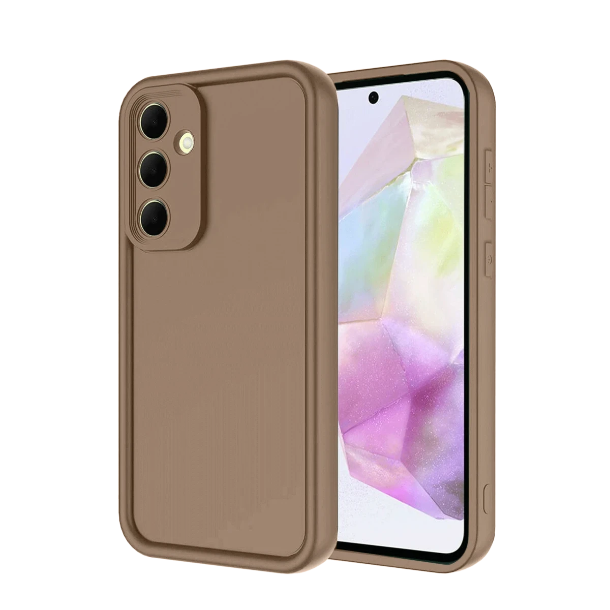 Samsung Galaxy A36 Kılıf Viera Silikon - Kahverengi