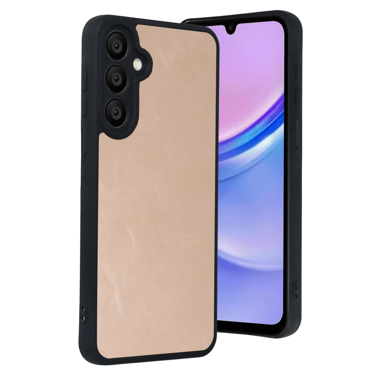 Samsung Galaxy A37 5G Aras Deri Kapak - Pudra